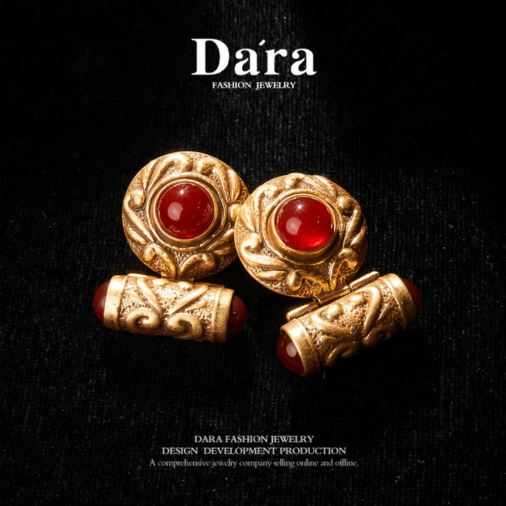 Refined Swarovski Crystal Copper Alloy Earrings   KK-9389