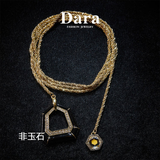 Timeless Swarovski Crystal Copper Alloy Necklace KK-92201