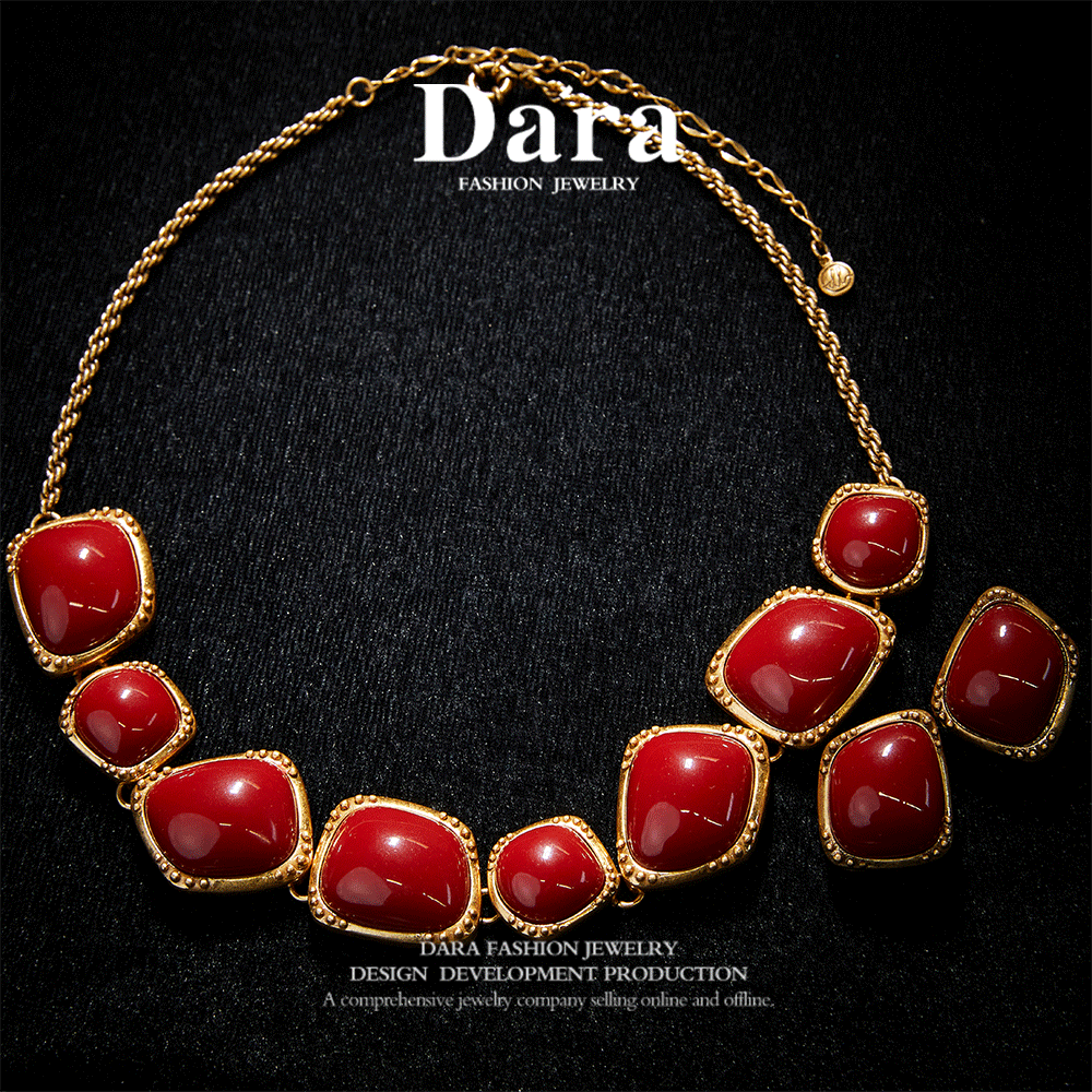 Sparkling Swarovski Crystal Copper Alloy Necklace & Earrings Set KK-JB0158