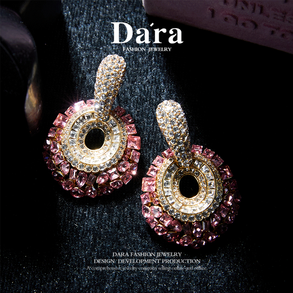 Refined Swarovski Crystal Copper Alloy Earrings  KK-91912