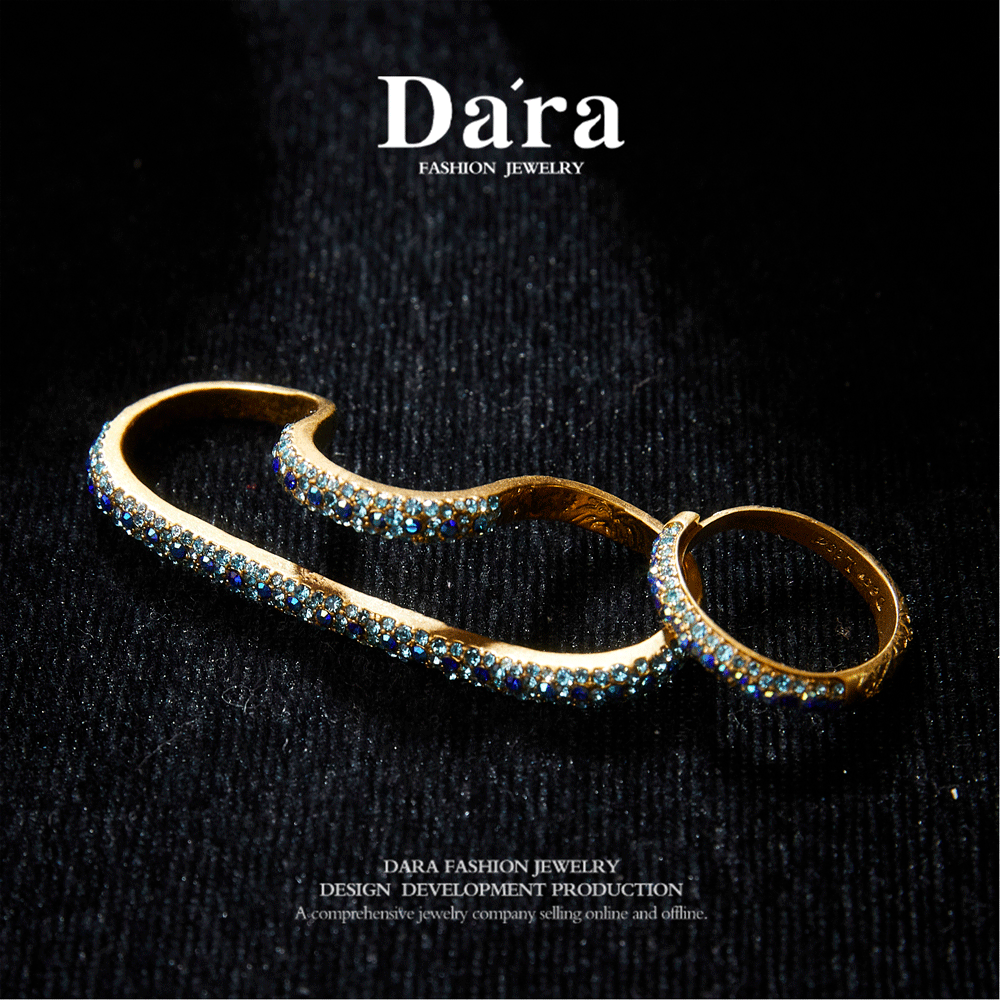 Refined Swarovski Crystal Copper Alloy Ring KK-91860