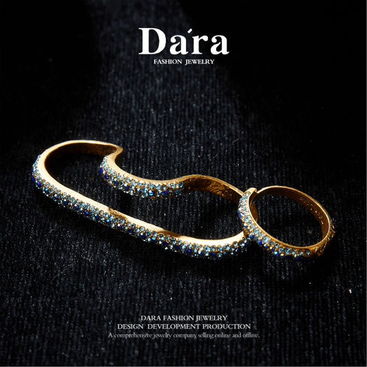 Refined Swarovski Crystal Copper Alloy Ring KK-91860