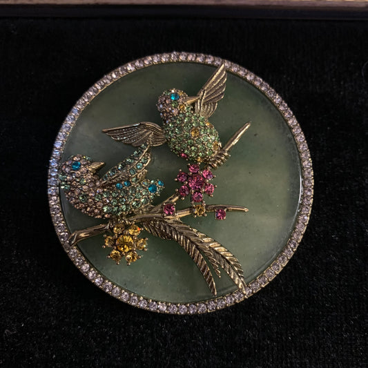 Refined Swarovski Crystal Copper Alloy  Brooch KK-92124