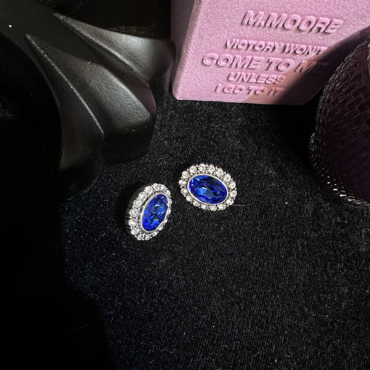 Sparkling Swarovski Crystal Copper Alloy Earrings KK-91025