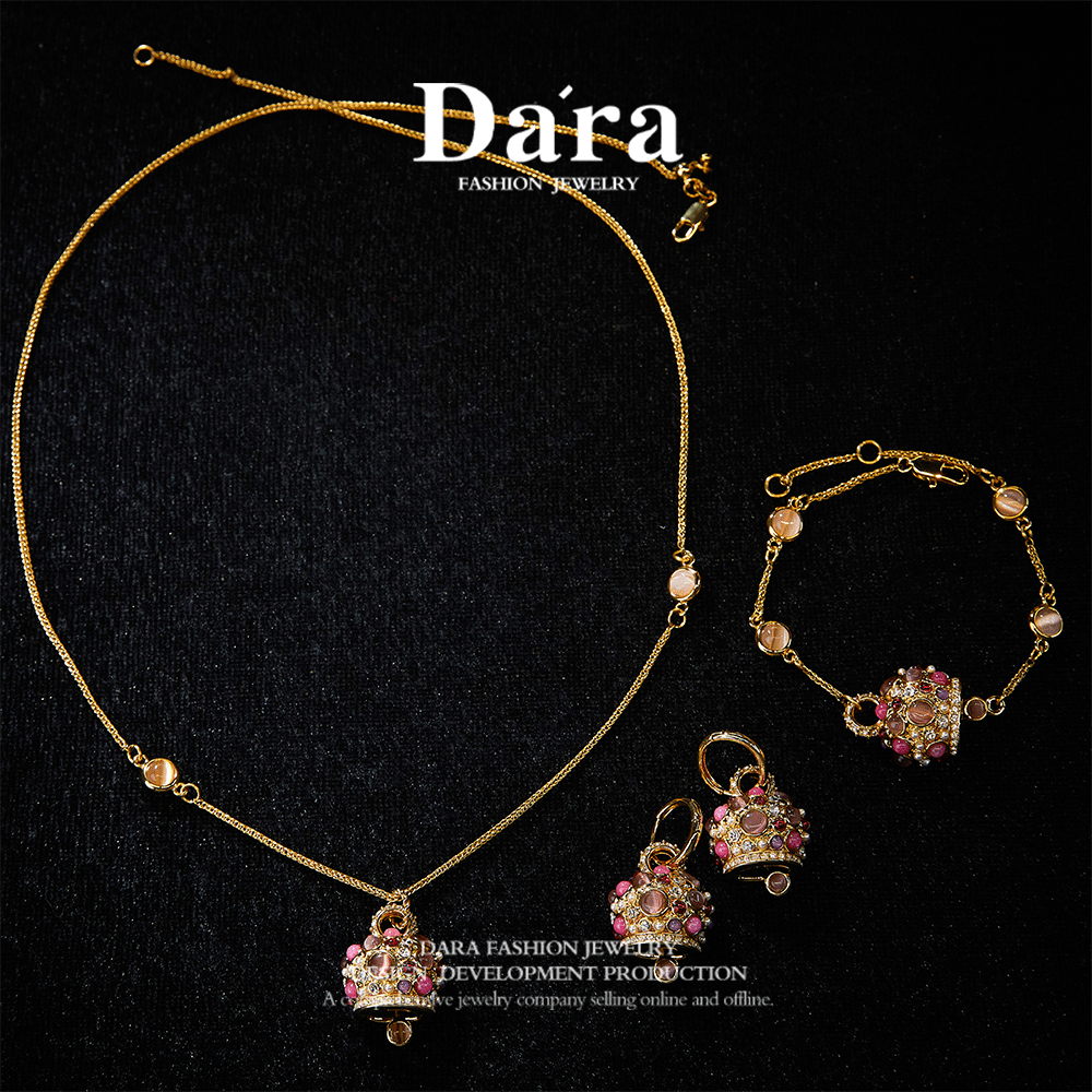 Sparkling Swarovski Crystal Copper Alloy  Jewelry Set KK-JB0142