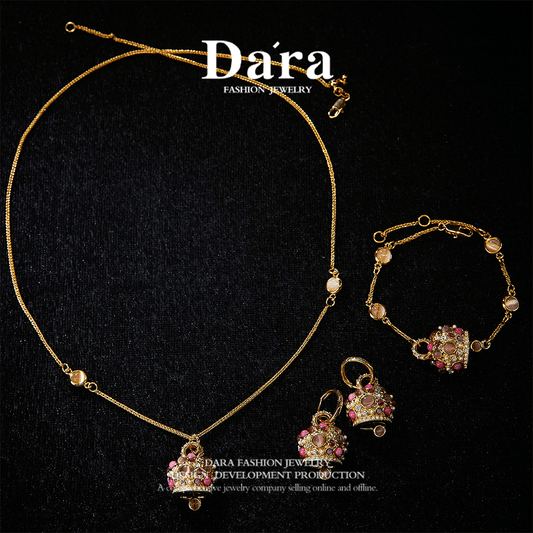 Sparkling Swarovski Crystal Copper Alloy  Jewelry Set KK-JB0142