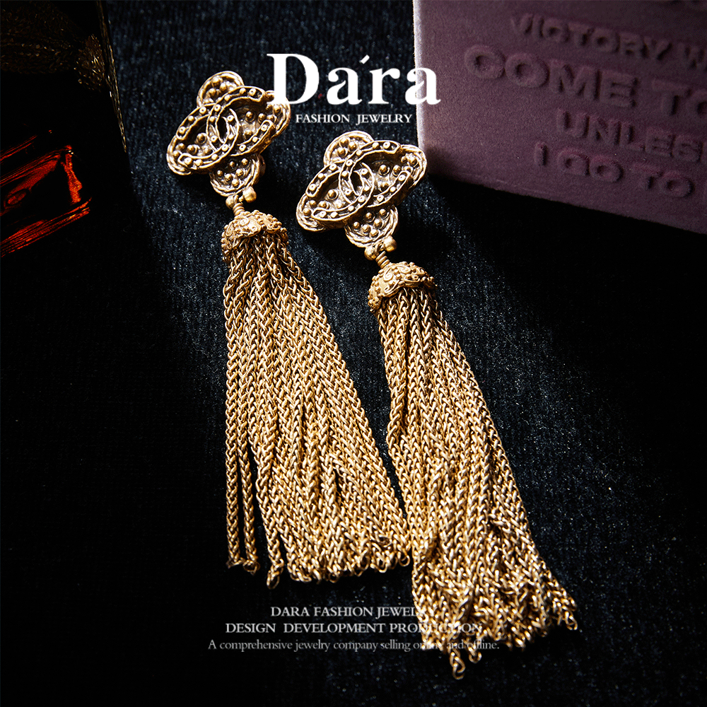 Elegant Copper Alloy Earrings KK-9529