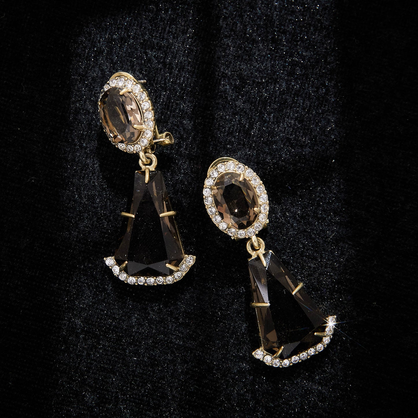 Refined Swarovski Crystal Copper Alloy Pearl-Imitation Earrings KK-92150