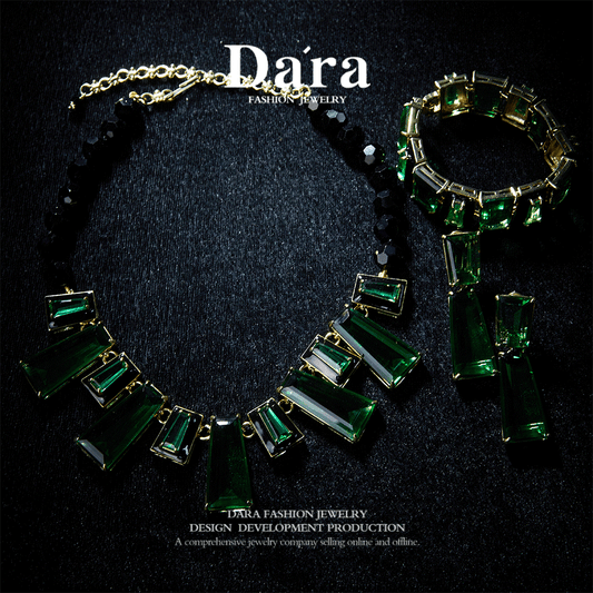 Sparkling Swarovski Crystal Copper Alloy Jewelry Set KK-91930