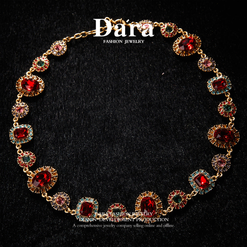 Timeless Swarovski Crystal Copper Alloy Necklace KK-9014