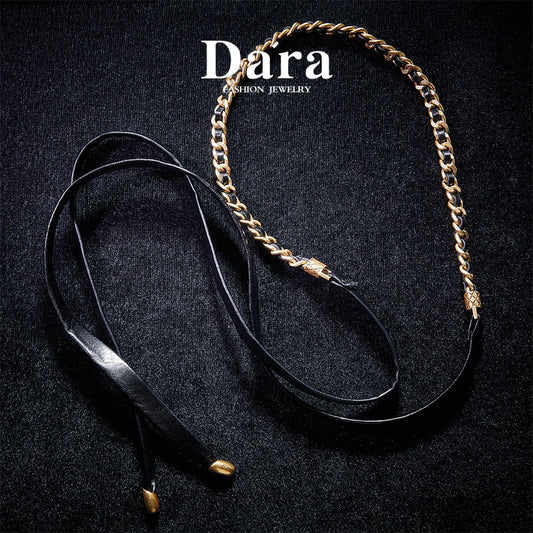 Elegant Copper Alloy Necklace KK-92176