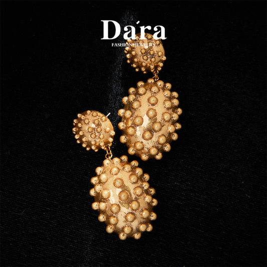 Refined Copper Alloy Earrings  KK-92074