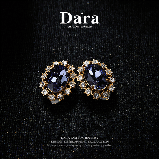 Elegant Copper Alloy Clip-On Earrings   KK-JB0007