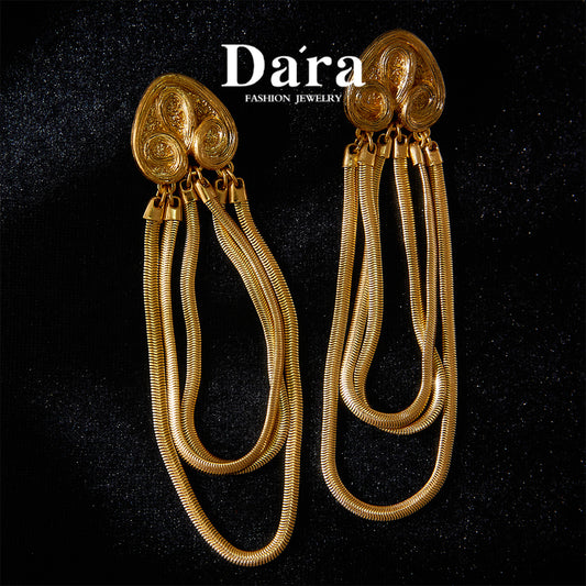 Elegant Copper Alloy Earrings  KK-92211