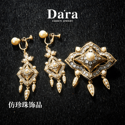 Refined Swarovski Crystal Copper Alloy Jewelry Set KK-9689 KK-9690