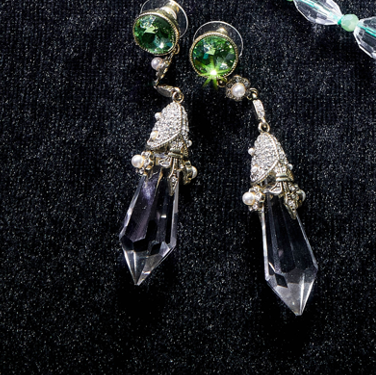 Elegant Copper Alloy Necklace & Earrings Set  KK-92181