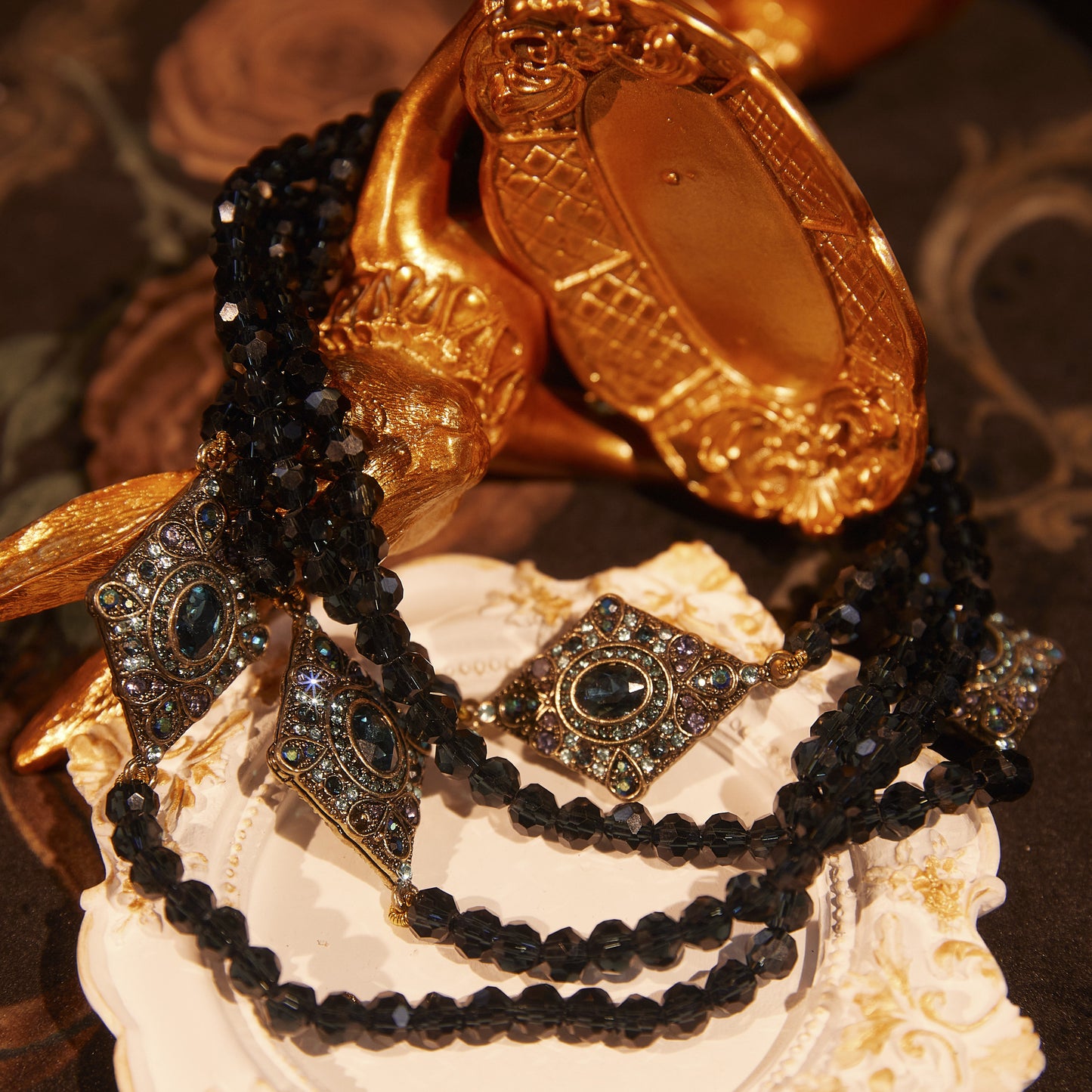 Refined Swarovski Crystal Copper Alloy Necklace KK-9901