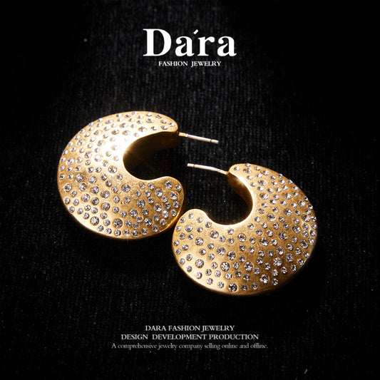 Refined Swarovski Crystal Copper Alloy Earrings  KK-91006