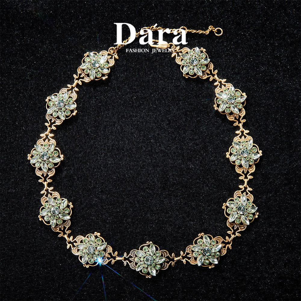 Refined Swarovski Crystal Copper Alloy Necklace KK-92141