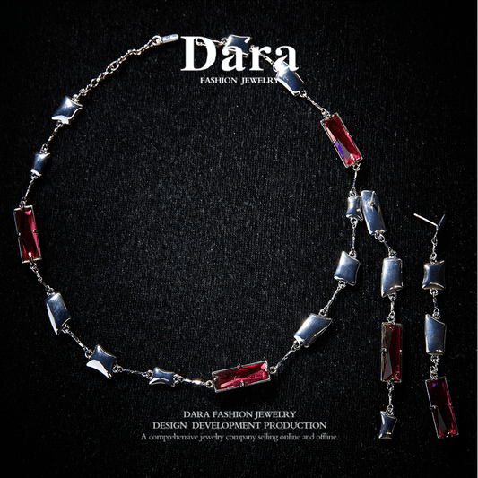 Refined Swarovski Crystal Copper Alloy Jewelry Set KK-92051