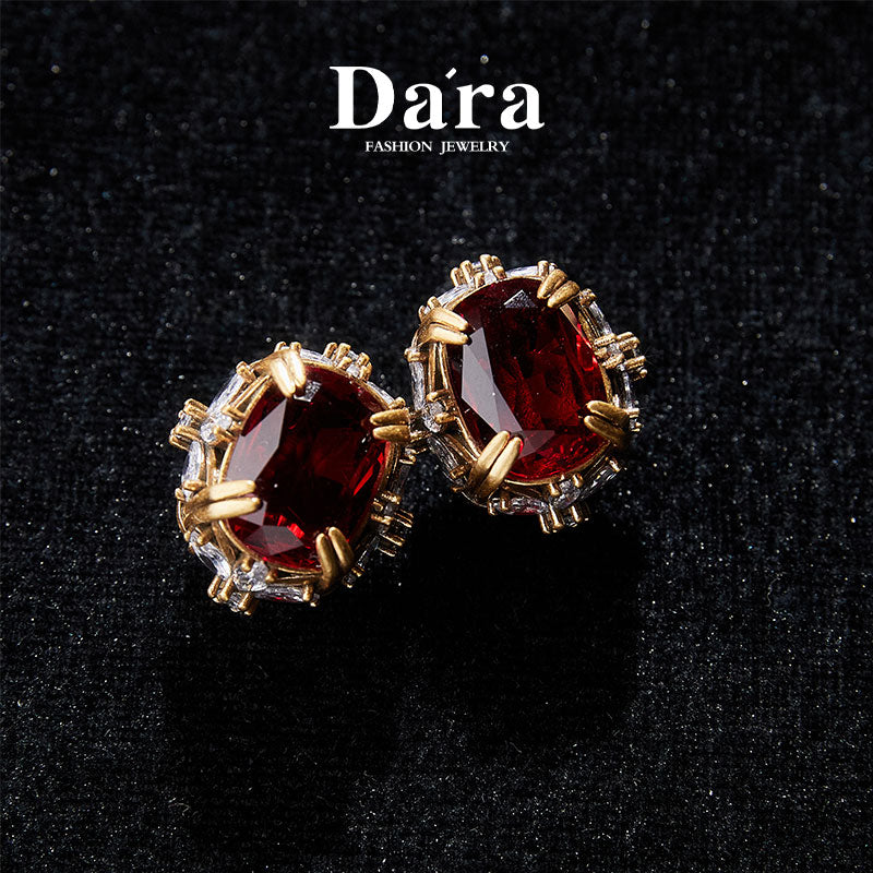 Sparkling Swarovski Crystal Copper Alloy Earrings KK-JB0080