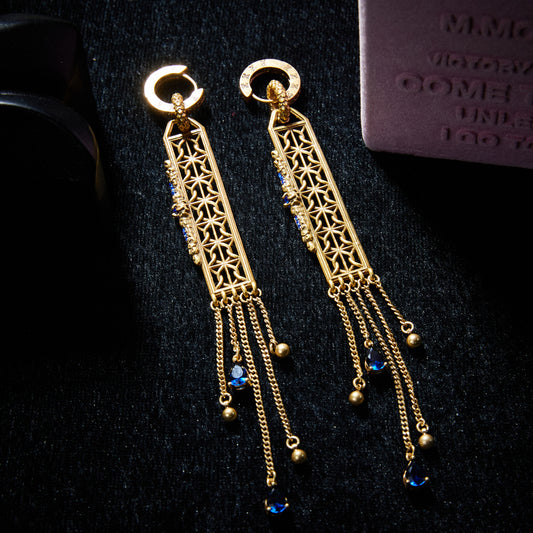 Refined Swarovski Crystal Copper Alloy Earrings  KK-92019