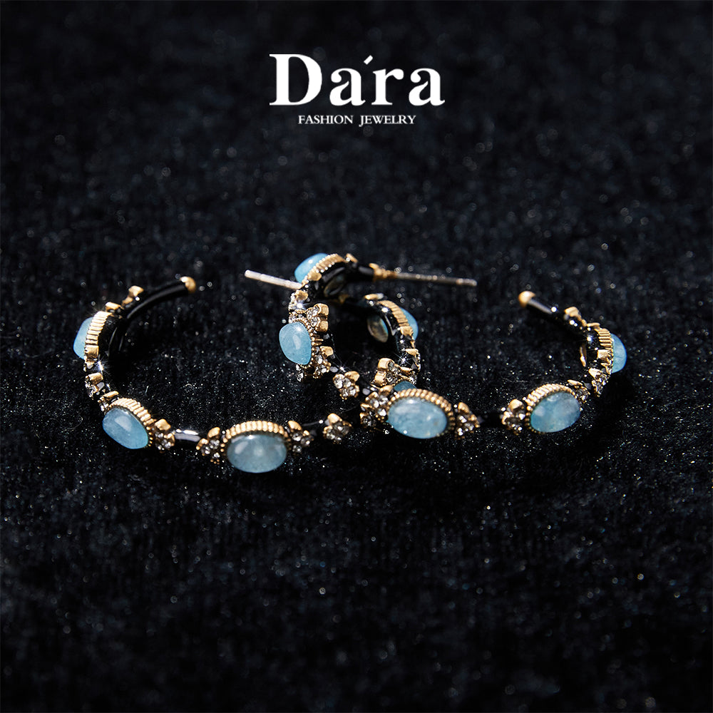 Refined Swarovski Crystal Copper Alloy Earrings   KK-JB0176