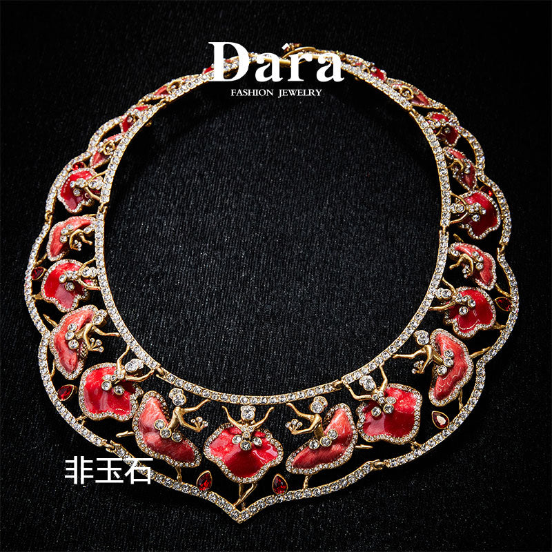 Sparkling Swarovski Crystal Copper Alloy Jewelry Set KK-JB0067