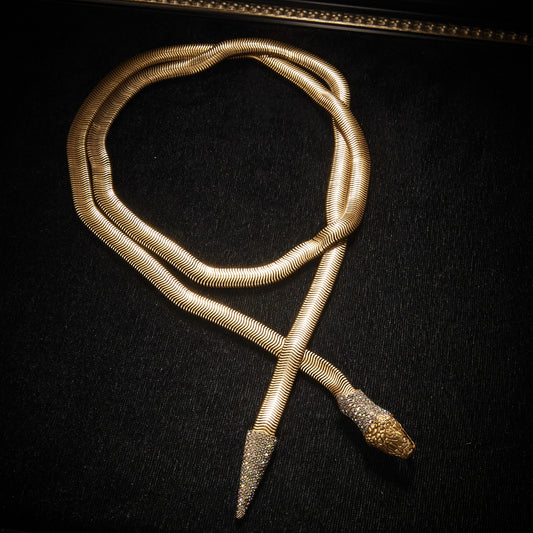 Sleek Swarovski Crystal Copper Alloy Necklace KK-91621