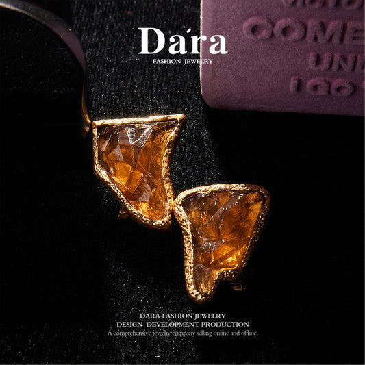 Sparkling Swarovski Crystal Copper Alloy Earrings KK-9381