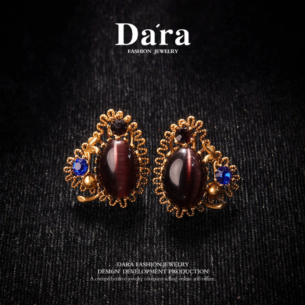 Refined Swarovski Crystal Copper Alloy Earrings  KK-91689