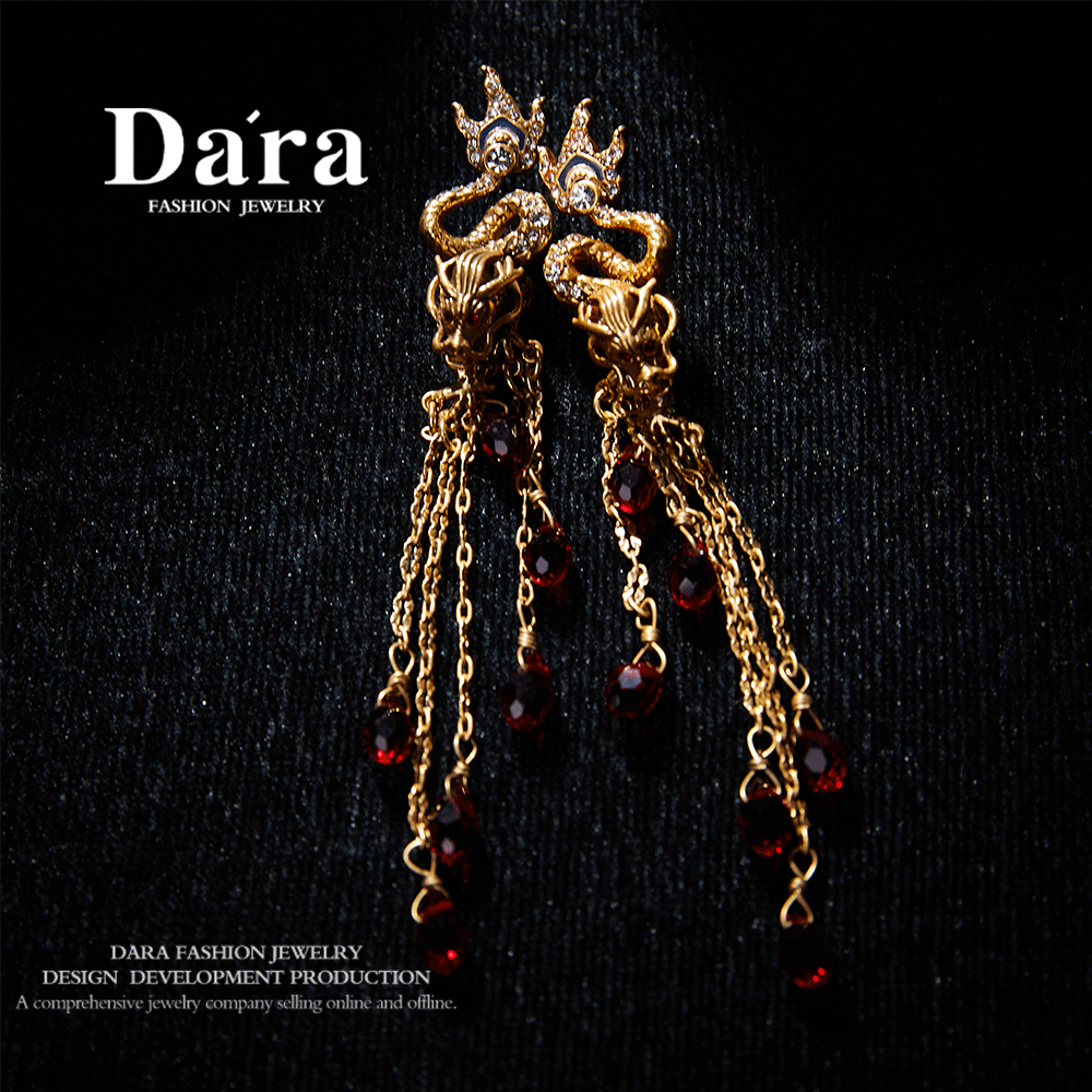 Sleek Swarovski Crystal Copper Alloy Earrings KK-91999