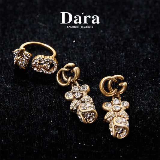 Sparkling Swarovski Crystal Copper Alloy Jewelry Set KK-JB0243