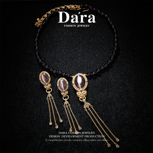 Sparkling Swarovski Crystal Copper Alloy Jewelry Set KK-JB0100