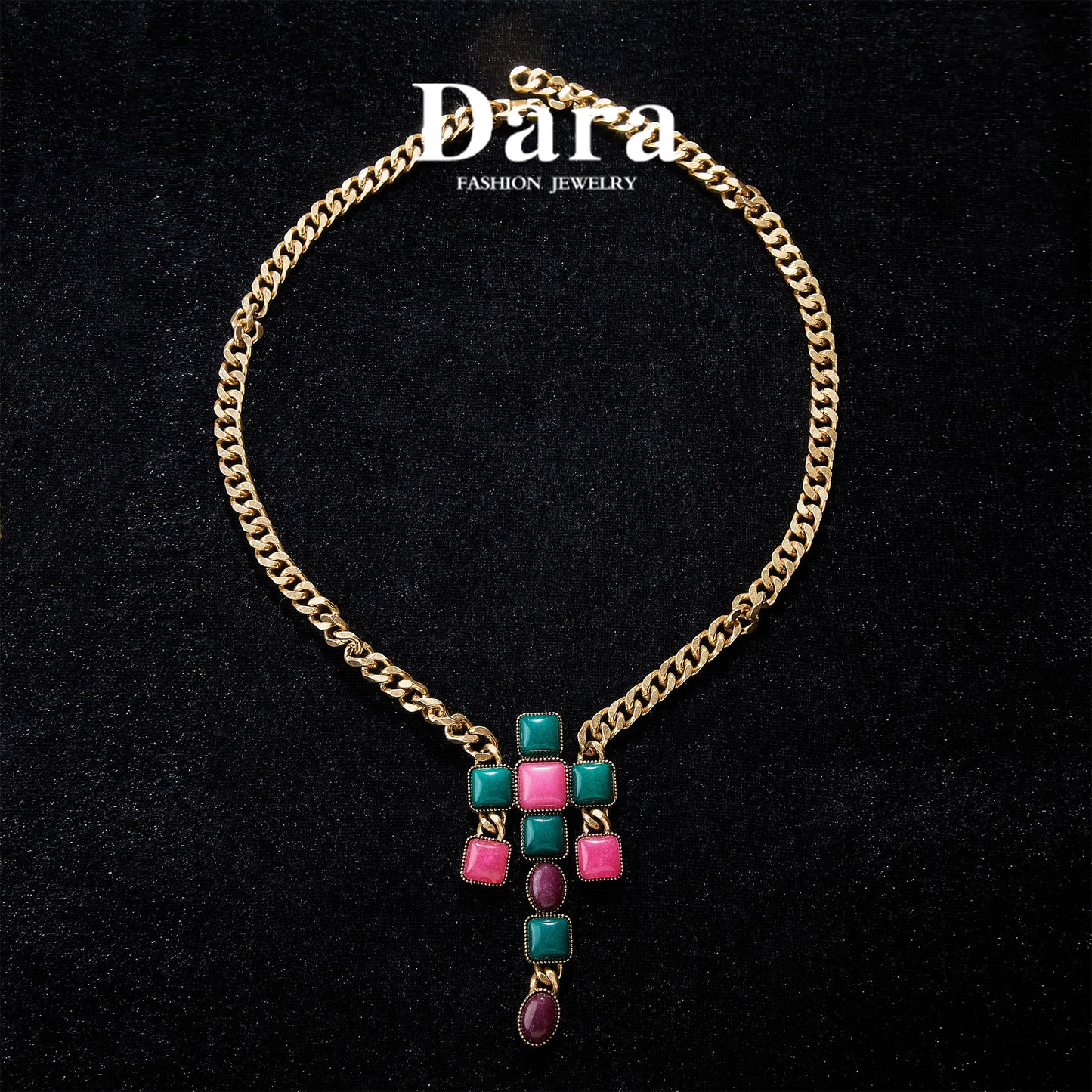 Sparkling  Copper Alloy Necklace KK-JK0085