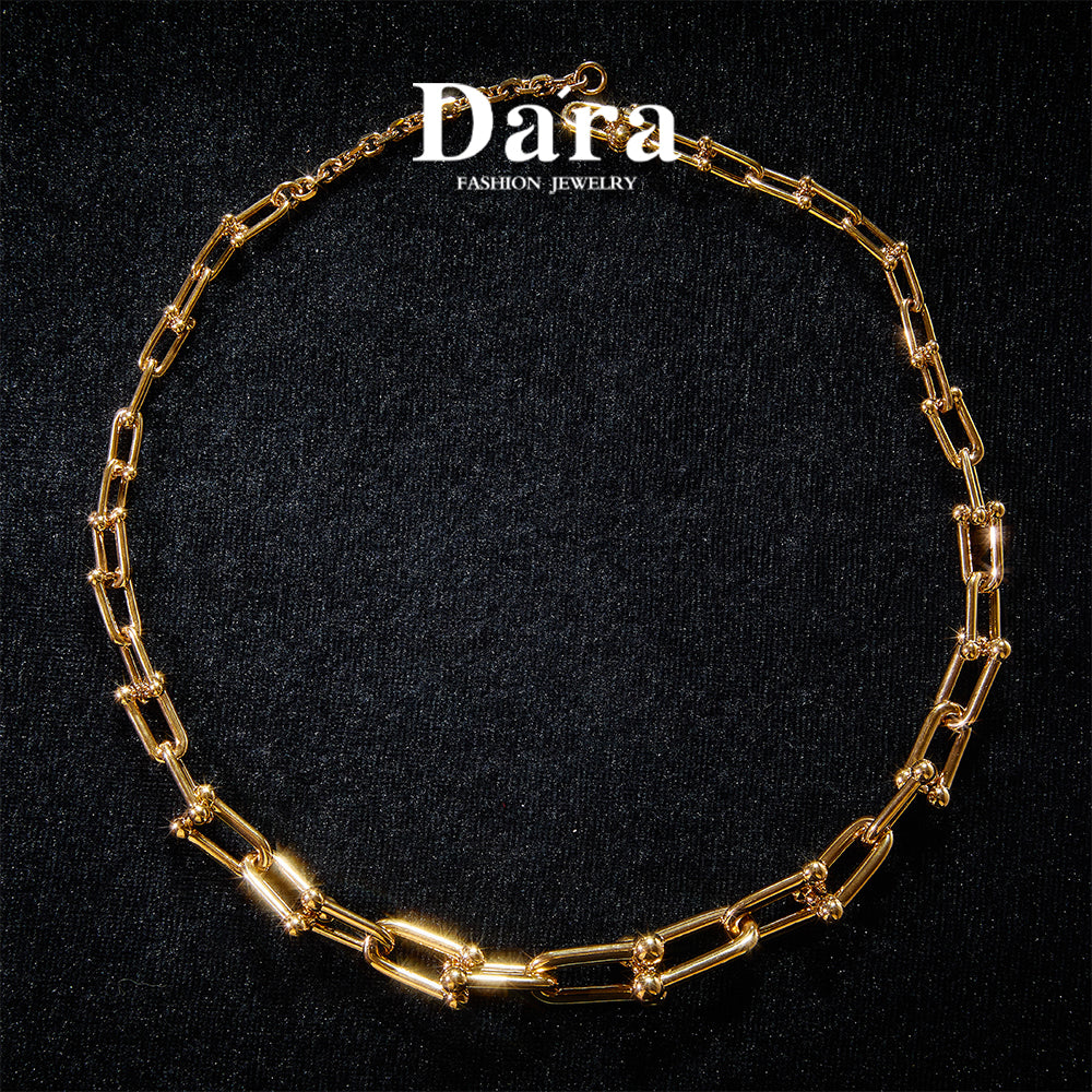 Elegant Copper Alloy Necklace & Earrings Set  KK-92213