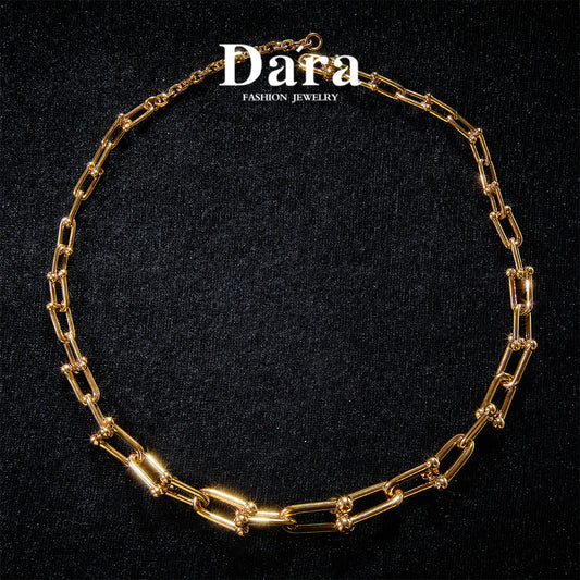 Elegant Copper Alloy Necklace & Earrings Set  KK-92213