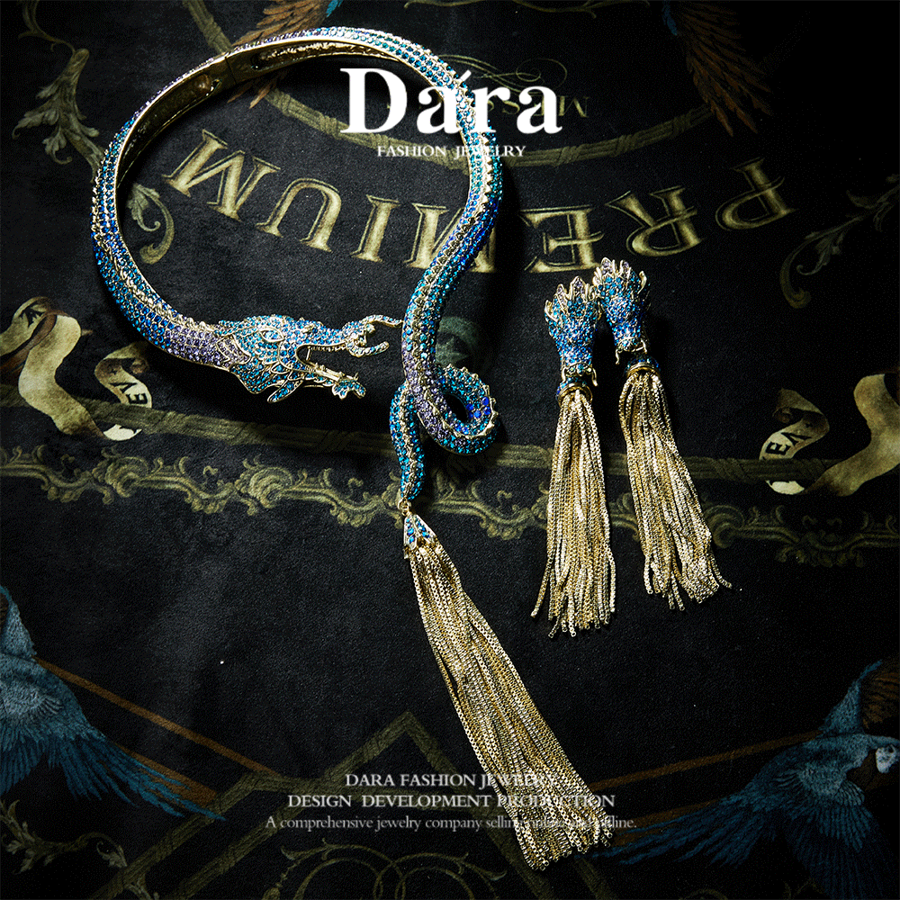 Sparkling Swarovski Crystal Copper Alloy Jewelry Set KK-91927