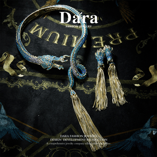 Sparkling Swarovski Crystal Copper Alloy Jewelry Set KK-91927