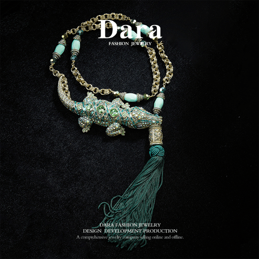 Sparkling Swarovski Crystal Copper Alloy Necklace KK-JB0070