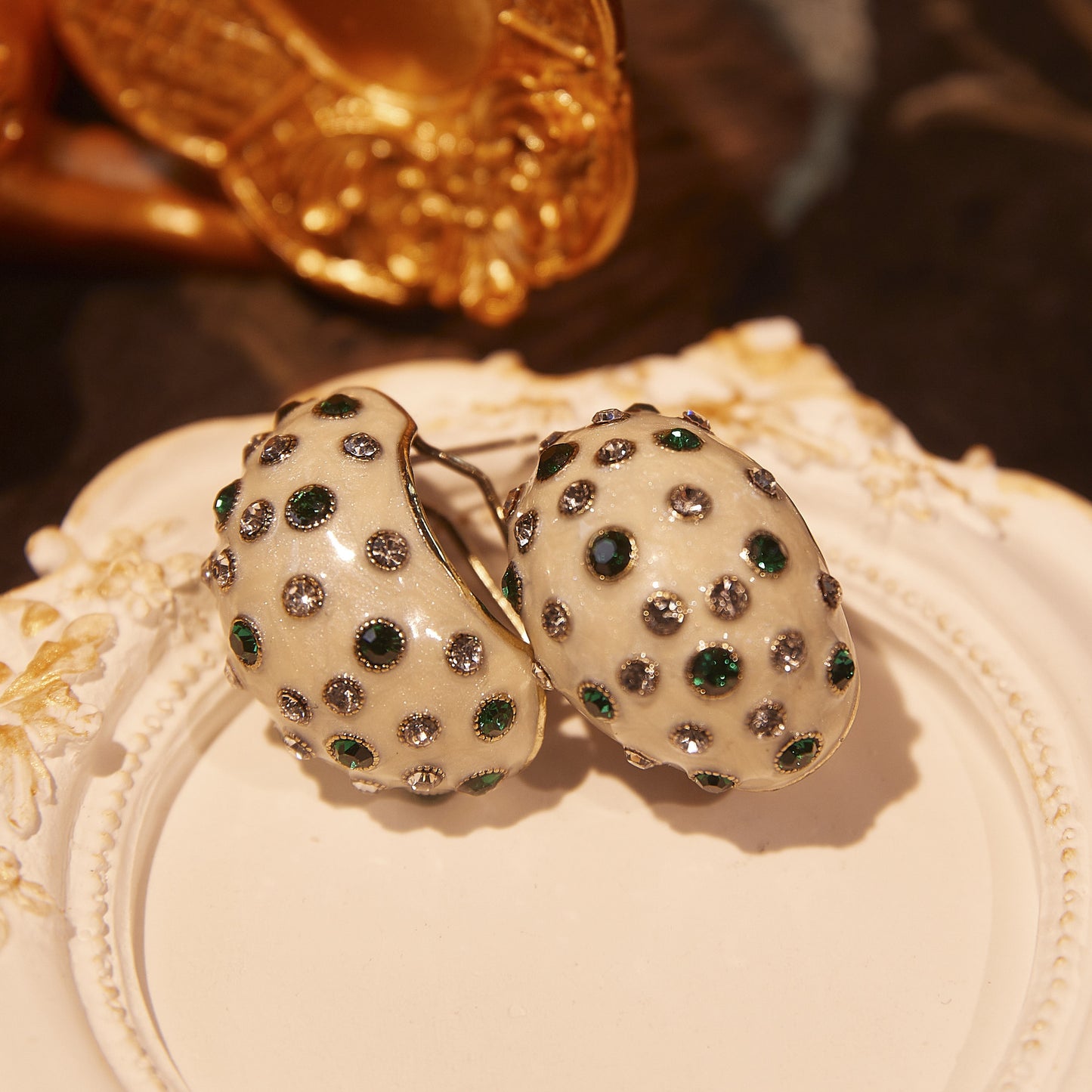 Refined Swarovski Crystal Copper Alloy Earrings  KK-91049