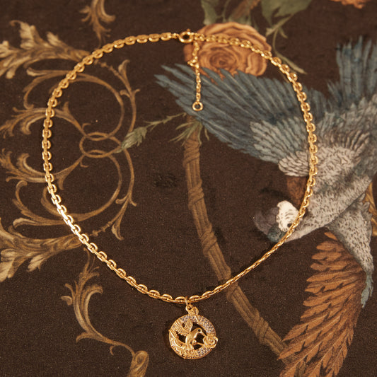 Sparkling Copper Alloy  Necklace KK-91297