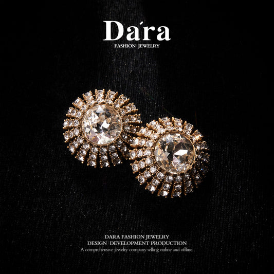 Refined Swarovski Crystal Copper Alloy Earrings  KK-9803