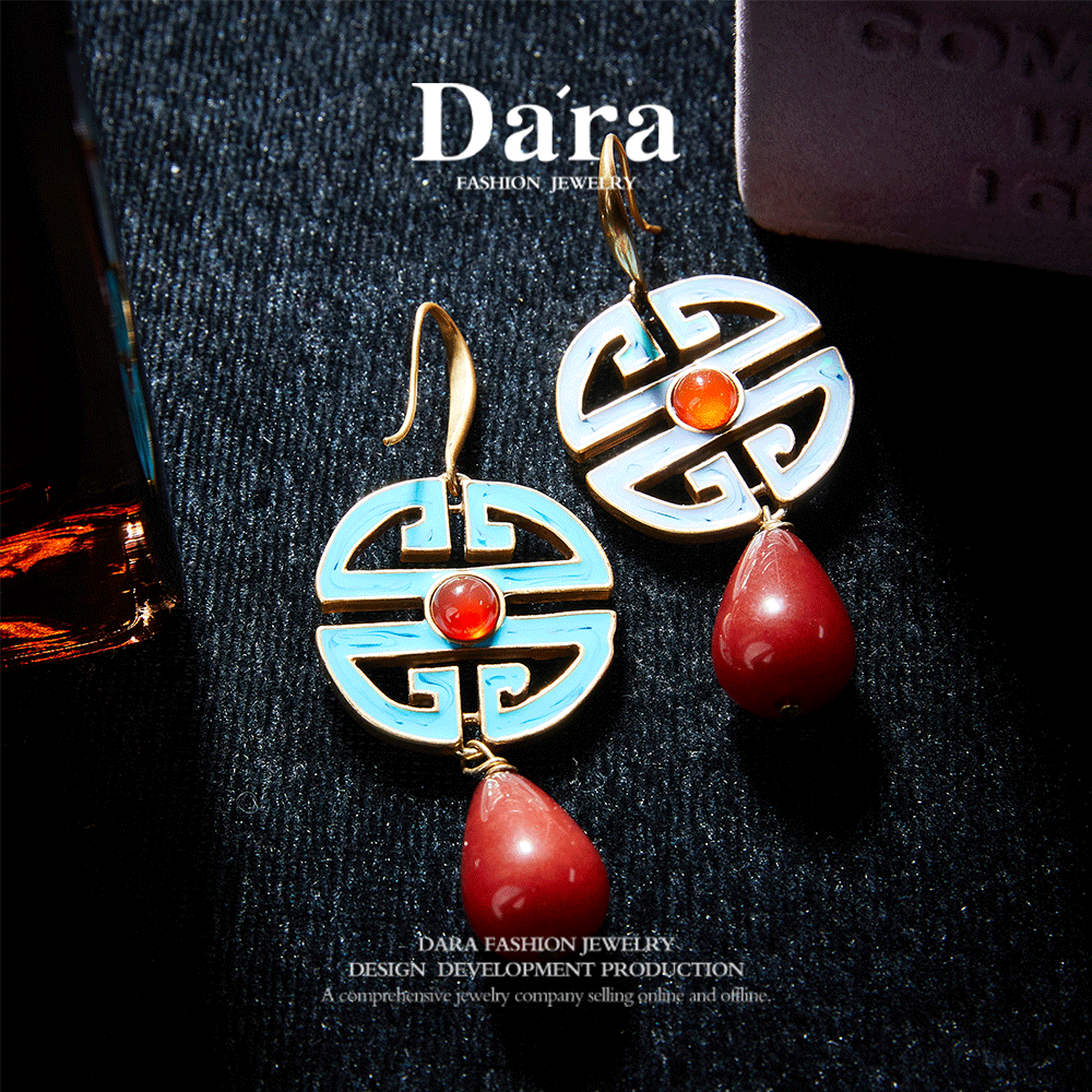 Refined Swarovski Crystal Copper Alloy Earrings  KK-9041