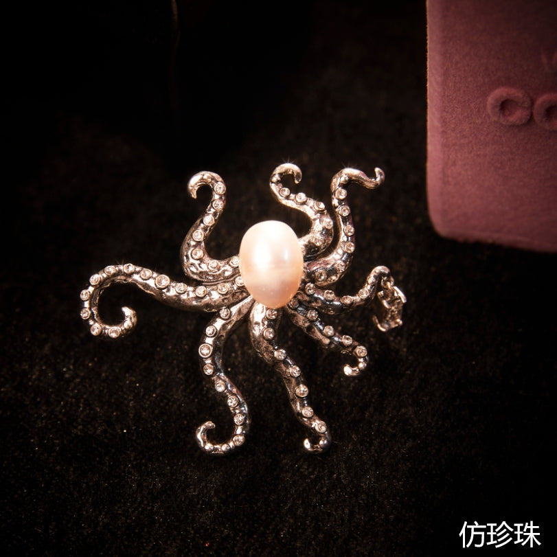 Refined Swarovski Crystal Copper Alloy Pearl-Imitation Ring KK-91050