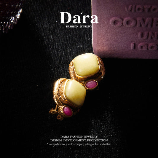 Elegant Copper Alloy Earrings  KK-9118