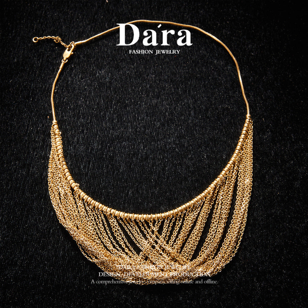Elegant Copper Alloy Necklace KK-9297