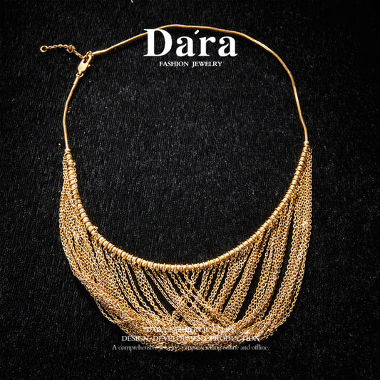 Elegant Copper Alloy Necklace KK-9297