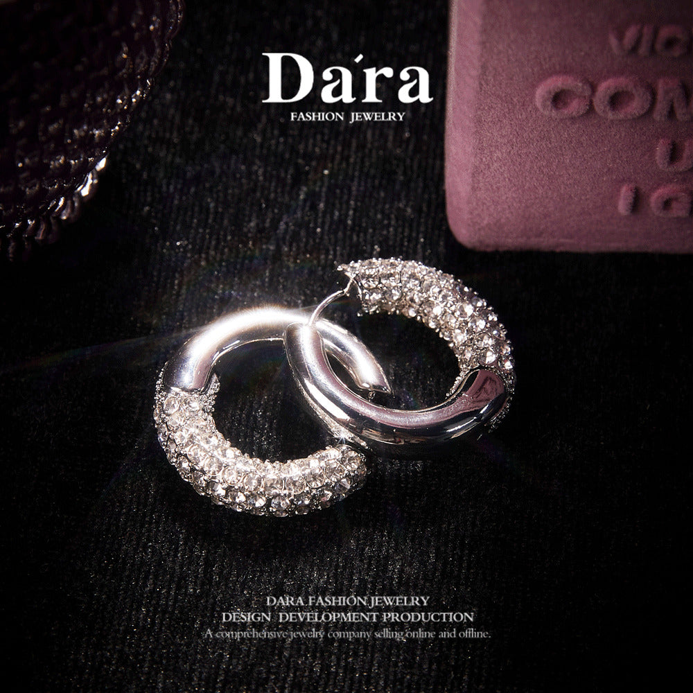 Refined Swarovski Crystal Copper Alloy Earrings   KK-91663