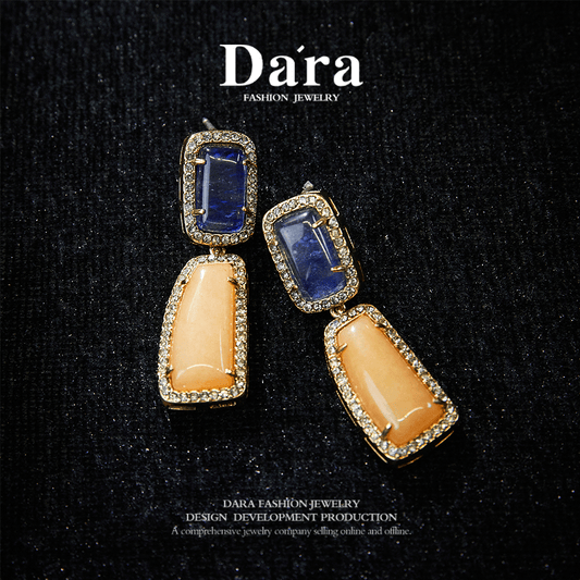 Sparkling Swarovski Crystal Copper Alloy Earrings KK-JB0163